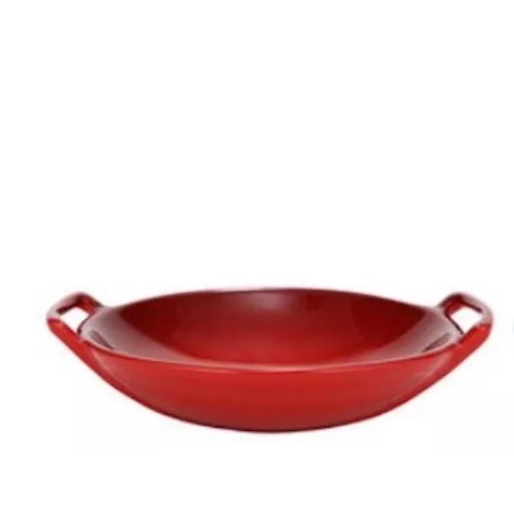 NEW IN BOX Le Creuset Red Cerise Wok Dish